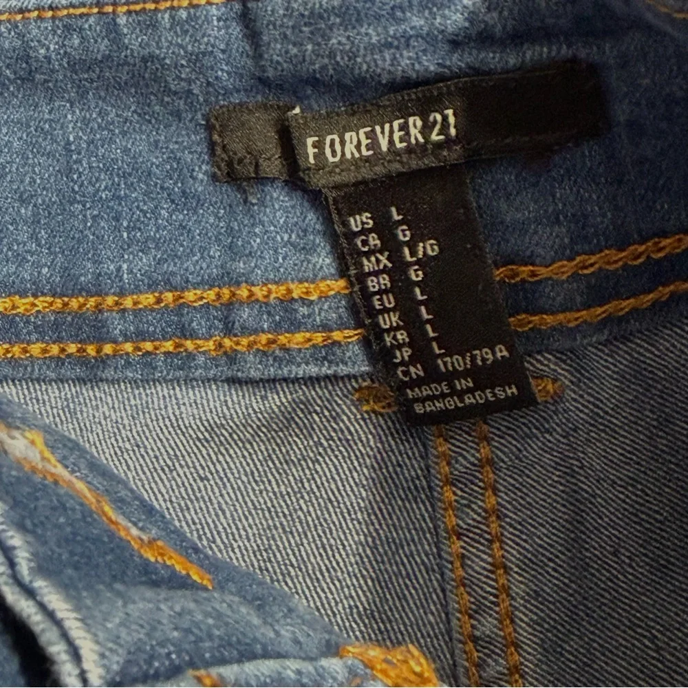 Forever 21 Blue Flare Jeans 70’s Bell-bottom High-Rise Denim Jeans